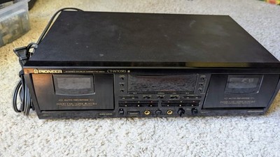 Pioneer CT-W703RS Dolby S Dual Cassette Deck – Works, Hum Issue | eBay