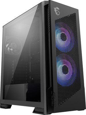 MPG Velox 300R Airflow PZ - Mid-Tower Gaming PC Case - Tempered Glass Side Panel