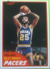 1981 Topps #91 (Mid. West) Billy Knight Basketball Card (Indiana Pacers)
