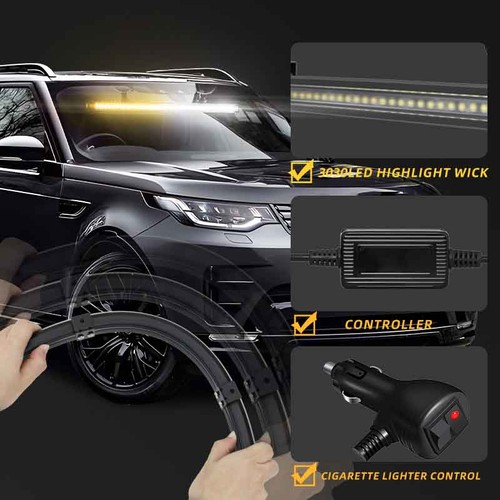 Frontblitzer LED Blitzlicht Warnleuchte Strobe Licht Grüner 12V 24V KFZ LKW PKW - Bild 8 von 23