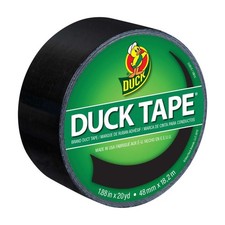 Duck Brand Solid Color Duct Tape: 1.88 in. x 60 ft. Black 