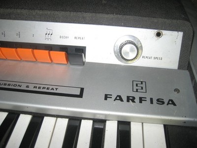Vintage 1970's Farfisa VIP 345 Syntheslalom Vintage Keyboard