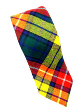 Ingles Buchan 100 Wool Necktie Tie - Made in Scotland - MacLaren Tartan Plaid