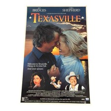 TEXASVILLE movie poster JEFF BRIDGES CYBILL SHEPHERD original video store promo