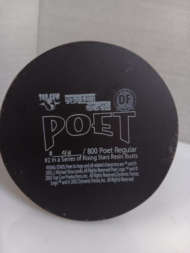 Mini busto limitado Top Cow Raising Stars "The Poet"; usado, astillado, #411 de 800 - Imagen 4 de 4