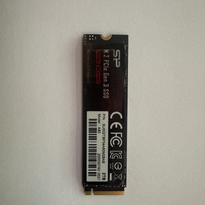 Silicon Power P34A80 2 TB M.2 3400 MB/s PCIe Gen3x4 SU002TBP34A80M28AB