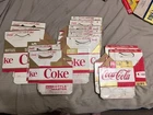 14 VINTAGE COCA COLA BOTTLE CARTONS, 16, 12, 10oz