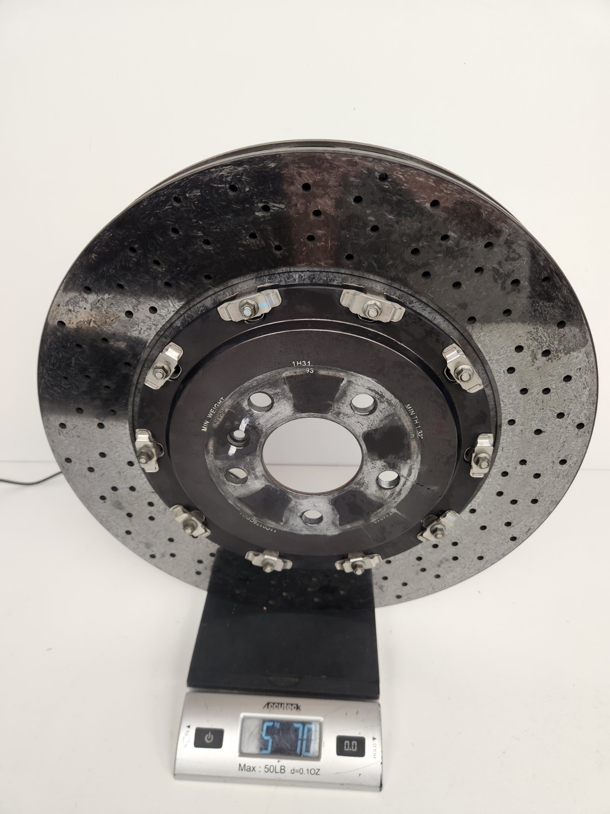 McLaren MP4-12C 2012-2014 Front Brake discs Set Silver