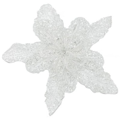 Eye-Catching Flower Applique Sequined Sewing on Patches for Wedding Dress