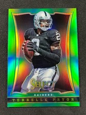 2013 Panini Select TERRELLE PRYOR Green Prizm Refractor /15 #45 RAIDERS