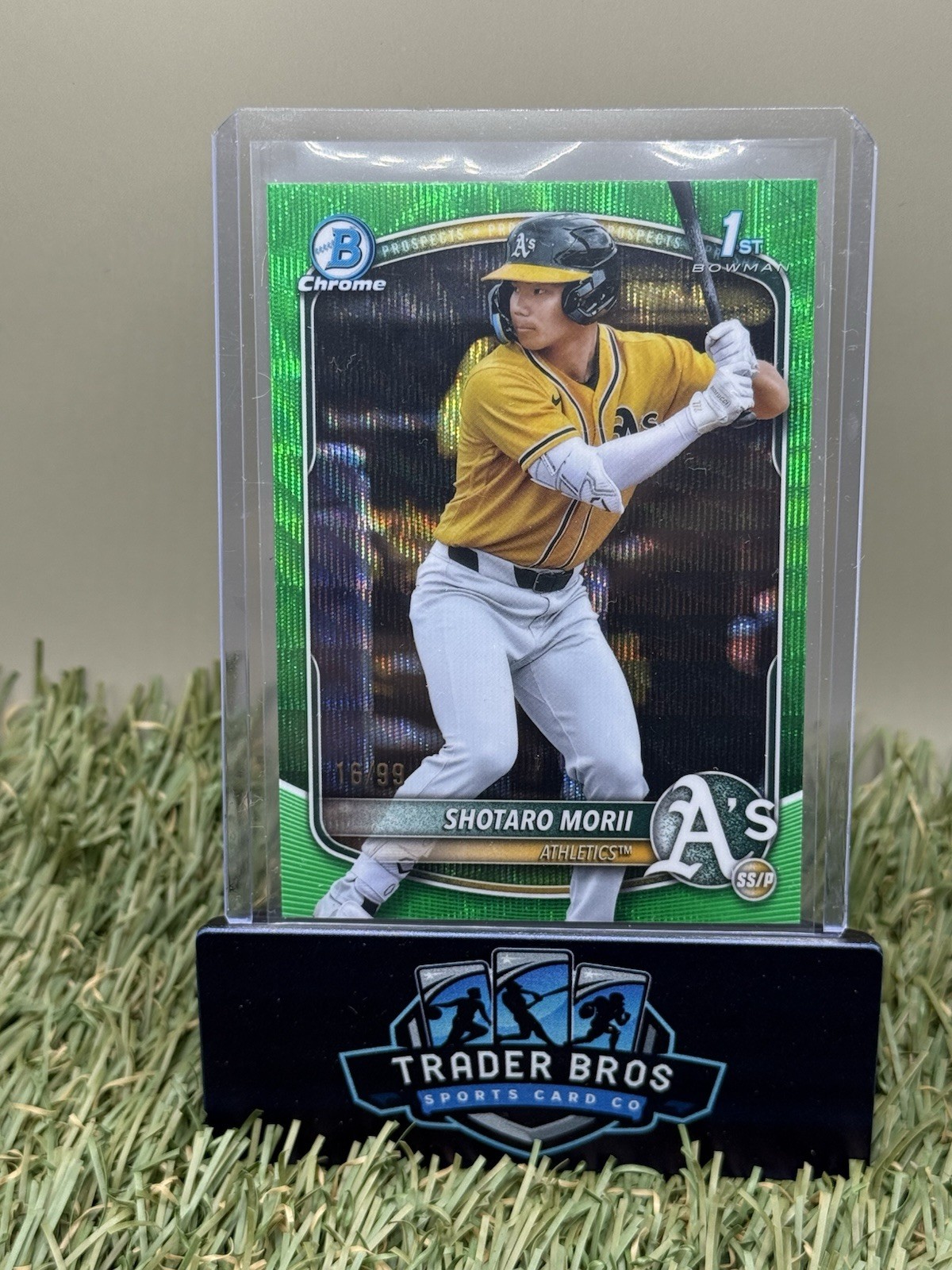 2025 Bowman Chrome - Shotaro Morii - Green Wave Refractor /99