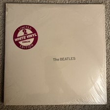 The Beatles White Album LP -White Vinyl - SEBX-11841 Factory Sealed 1978 w/ Hype