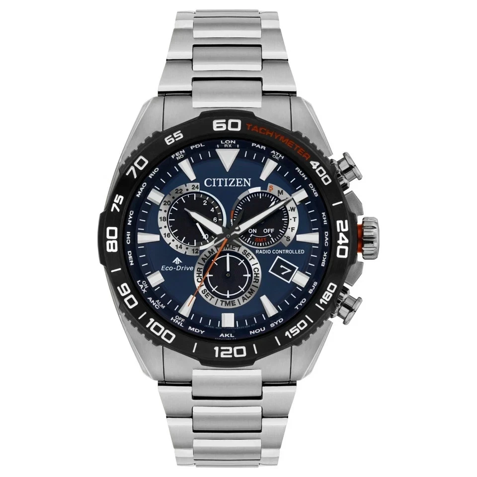 CITIZEN CB5034-58L Men's Eco-Drive Radio Controlled A.T. Chronograph Stainless