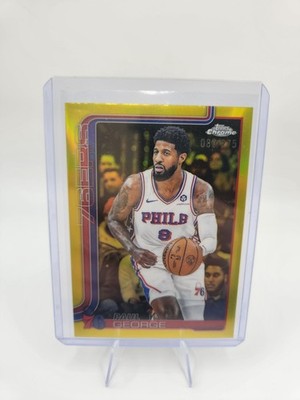 2025-26 Topps Chrome - Paul George #171 Yellow Refractor /275