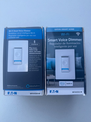 Eaton WFAVD30-W-BX-L Voice Dimmer with Alexa Built-in