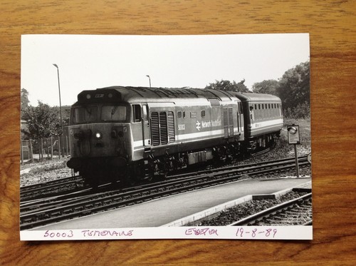 Photograph 50003 Temeraire  Network SouthEast Train Exeter 1989 . Free UK P&P