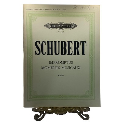 Vintage Schubert Impromptus Moments Musicaux Piano Score Edition Peters USA