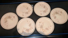 Denby Coloroll X6 Dinner Plates Maplewood 26cm Fine Stoneware Handcrafted