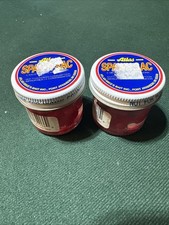 2 Jars Atlas Spawn Sacs Pre-Tied Salmon Egg Sacs Fishing Bait 62066 Red NOS