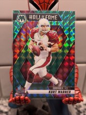 2025 Panini Mosaic - Hall of Fame Kurt Warner #300 Green Mosaic Prizm