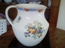 Victorian Bishop And Stonier Wash Basin Pitcher Water Jug Large 23cm(1891 - 1936