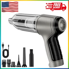 3 in 1 Upgrade Car Vacuum Cleaner Air Blower Wireless Handheld Rechargeable Mini