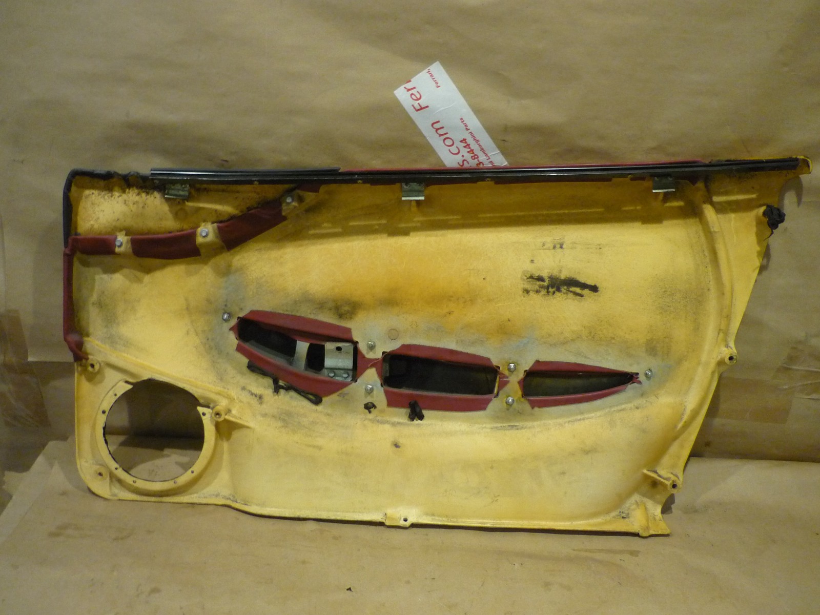 Ferrari 360 - LH Interior Door Panel -Bordeaux Color -P/N 65007625