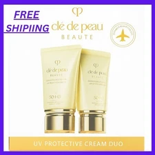 Pack of 2 New Cle De Peau Beaute UV Protective Cream SPF 50+ 1.8oz / 50ml