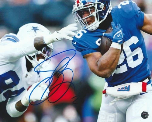 Saquon Barkley Signed Autographed NY New York Giants 8x10 Photo withCOA/Hologram
