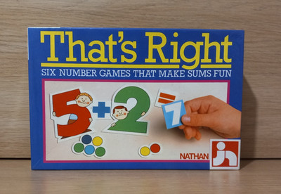 Vintage Vorschule Kinder Zahlen Lernspiel 6 in einem Spiele