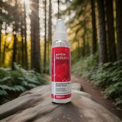 Avon Senses Raspberry   Delight Körperspray. Raspberry & Cassis Duft 