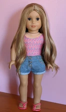 American Girl of The Year 2020 Blonde Custom Joss Kendrick 18" Surfer Doll 