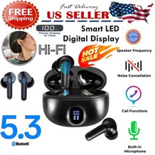 TWS Wireless Earbuds Bluetooth 5.3 Earphones 4 ENC Mics IP7 For Android  iPhone