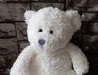 RBI White Teddy Bear Purple Nose 16" Stuffed Animal Pretend Play  — photo 2
