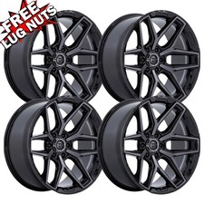 Set-4 Fuel Flux 24x10 6x135 Black Gray 0mm Wheels Rims 24 Inch Set-4 Fuel Flux 24x10 6x135 Black Gray 0mm Wheels Rims 24 Inch