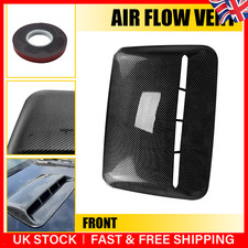 Car Air Flow Vent Cover Decorative Intake Hood Scoop Carbon Fibre Look Universal