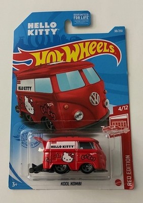 2021 Hot Wheels TARGET EXCLUSIVE RED EDITION Kool Kombi HELLO KITTY Edition