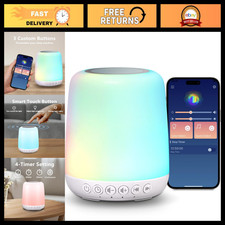 Portable White Noise Sound Machine for Sleep - 30 Soothing Sounds, 12 Night Ligh