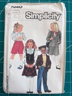 Simplicity 7060- girls culottes, skirt, vest & jacket- size 3-5- cut-1985 — photo 1