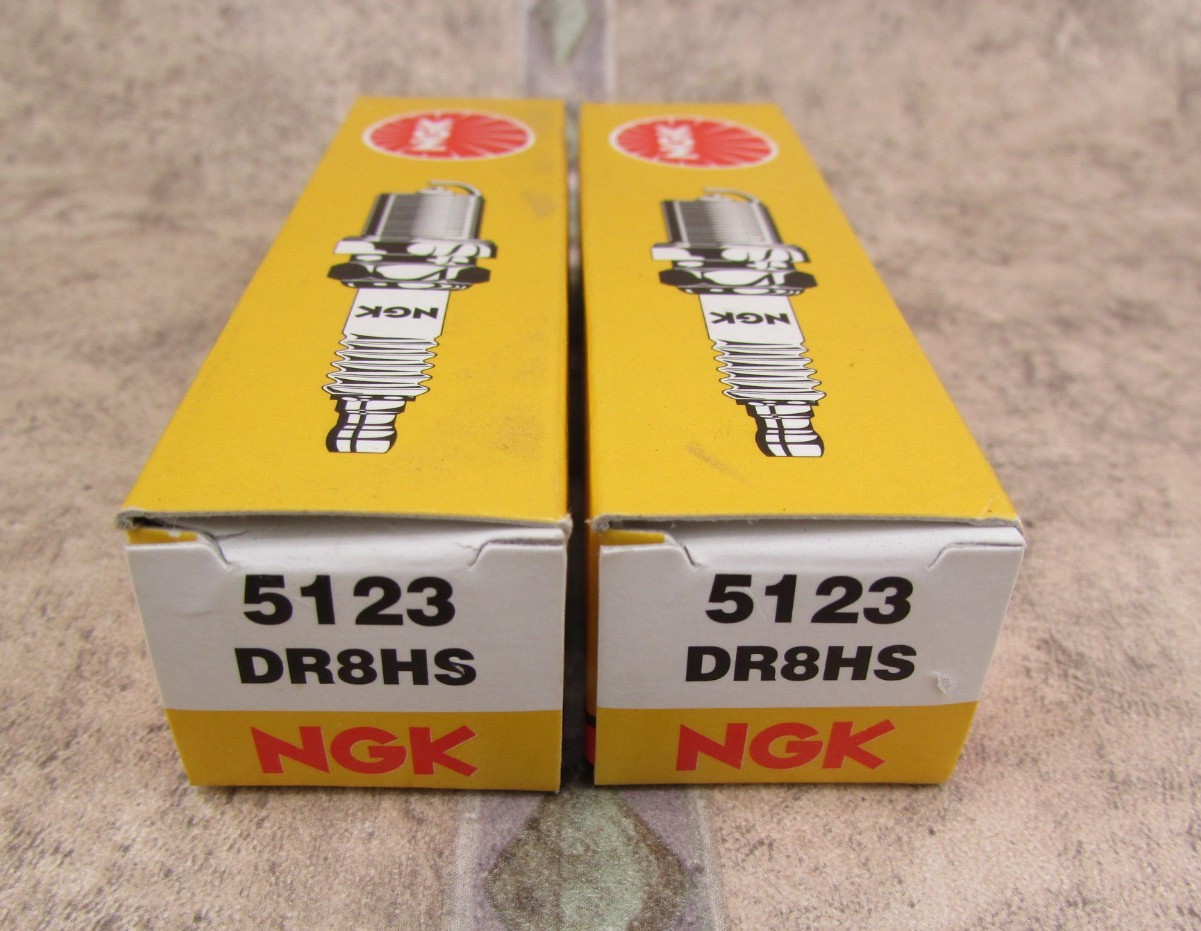 2 PACK NGK Standard 5123 DR8HS Spark Plugs, Made In Japan