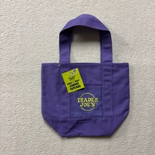 Limit Edition Trader Joe's Mini Tote Bag Halloween Purple Color