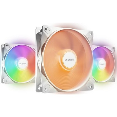 be quiet! Light Wings LX 120mm PWM White Lüfter 3-Pack RGB Hub mattierte Blätter
