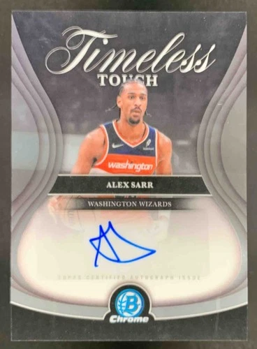 Alex Sarr 2025-26 Bowman Timeless Touch Signatures Chrome Auto Wizards
