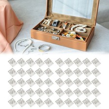 For Small Craft Brass Door Hinge for Miniature Boxes 50pcs Gold & Silver