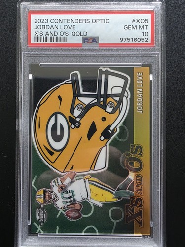 2023 Jordan Love Optic X's O's Gold /10 PSA 10 POP 1 🔥🔥🔥🔥🔥