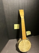 Vintage Banjolele Banjo Ukulele PAT APP FOR 4 String Wood Skin Head P