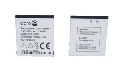 Original Doro Phone Easy Akku DBF-800C Batterie ersetz DBF-800A DBF-800B 800mAh