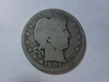 1904 O Barber Quarter Better Date
