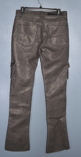 Rockstar Original Khaza Black PU Leather Jeans Size Men's 32 - 36" inseam - Picture 13 of 14
