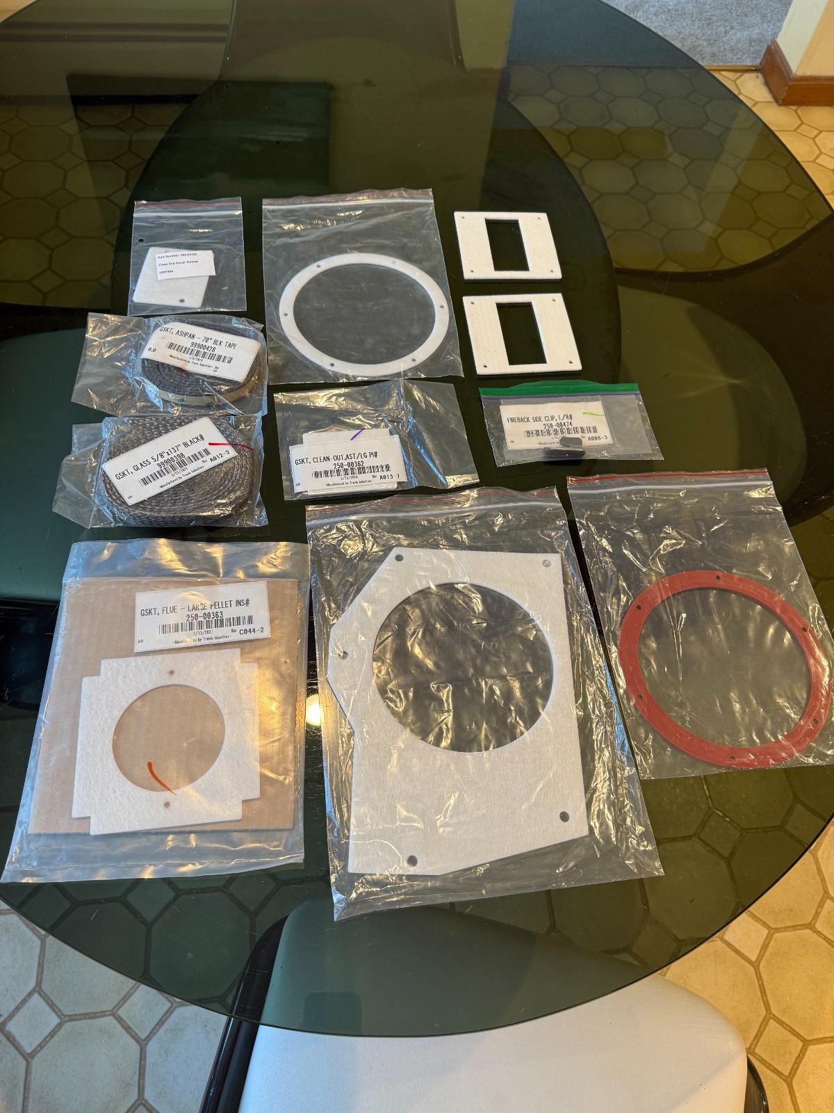 Lopi Pellet Stove Gasket Lot - Parts for Maintenance & Repai